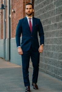 Men’s Piped Pockets Suit
