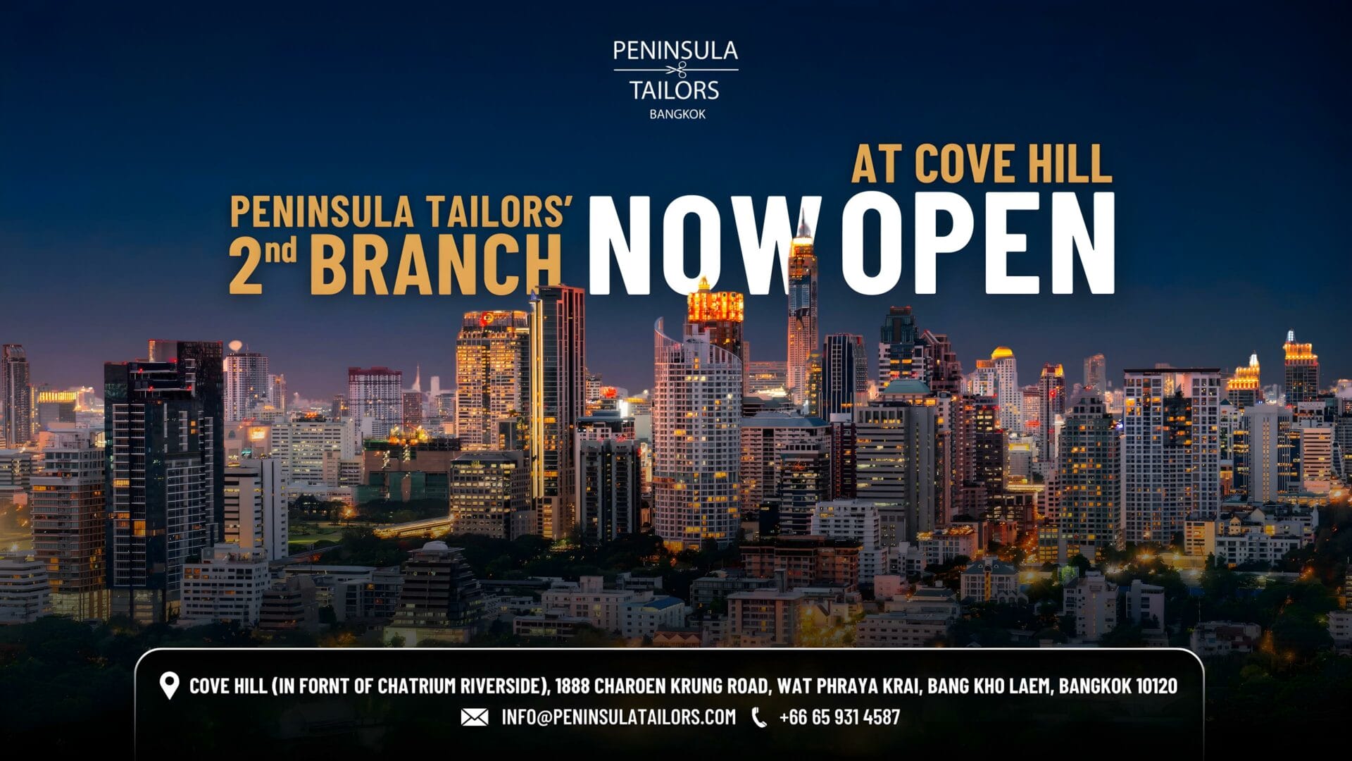 Peninsula Taiolors Bangkok Best Tailor Shop In Bangkok Cove hill branch popup